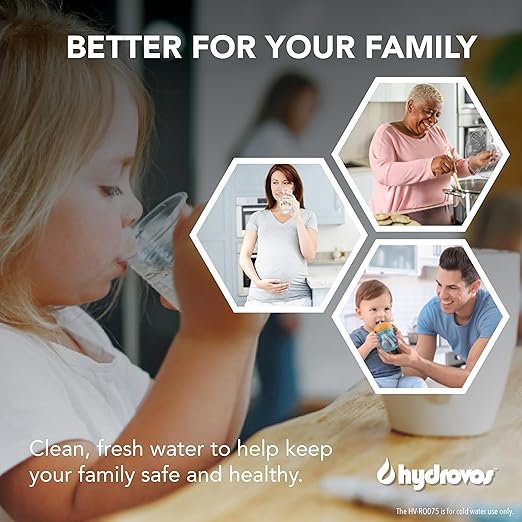 HYDROVOS 75G Series Home RO Water Filtration System, Ultra Safe NSF 372 Certified No Lead, Top Tier Under Sink Reverse Osmosis Drinking Water Filter System