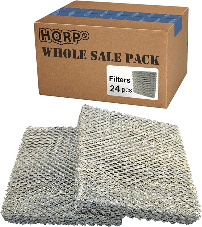 HQRP 24-Pack Water Filter compatible with Carrier P110-3545, HUMCCLBP2217, HUMCCLBP2317, HUMCALBP2317, HUMCCLBP2417, HUMCALBP2417, HUMCCLFP1218, HUMCCLFP1318, HUMCALFP1318, HUMCCLFP1418 Humidifiers - AquaVibe