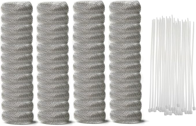 48 PCS Washing Machine Drain Lint Trap, Lint Traps, Lint Catcher for Washing Machine, with 48 Nylon Cable Ties