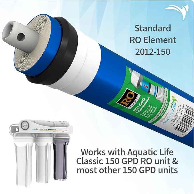 Aquatic Life 150 GPD Reverse Osmosis RO Membrane Filter Replacement for RODI Water Filter System Unit