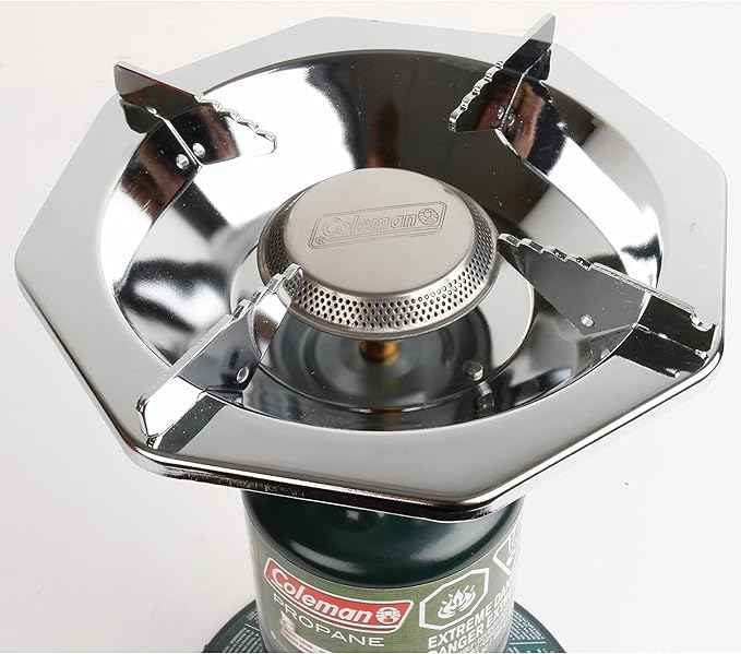Coleman BottleTop Propane Stove with Adjustable Burner, Portable Camping/Backpacking Cooker with 7650 BTUs of Power for Camping, Tailgating, Grilling, & More