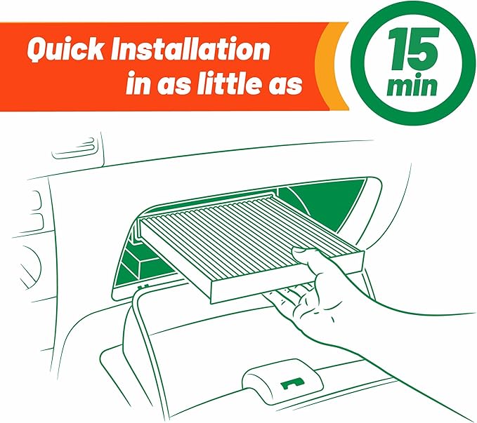 FRAM Fresh Breeze Cabin Air Filter Replacement for Car Passenger Compartment w/Arm and Hammer Baking Soda, Easy Install, CF10900 for Chrysler Vehicles
