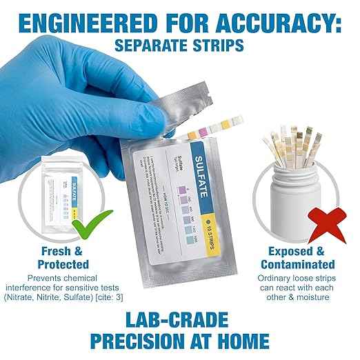 21-in-1 Drinking Water Test Kit for Tap & Well - 120 Strips + 4 Bacteria Tests. Home Water Quality Tester for Lead, Iron, pH, Hardness, Fluoride, Copper, Nitrate. EPA Standard