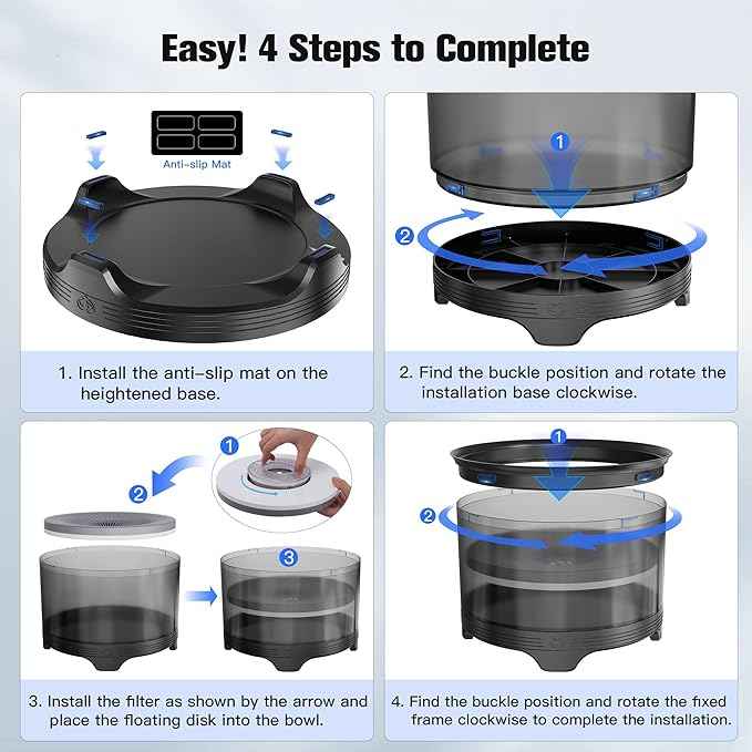 UPSKY 5.5L Dog Water Bowl,186oz Large Capacity No Spill Water Bowl for Dogs, Splash Proof Slow Water Feeder with Heightened Base, Anti-Slip Slow Drinking Pet Water Bowl for Messy Drinkers, B-Black