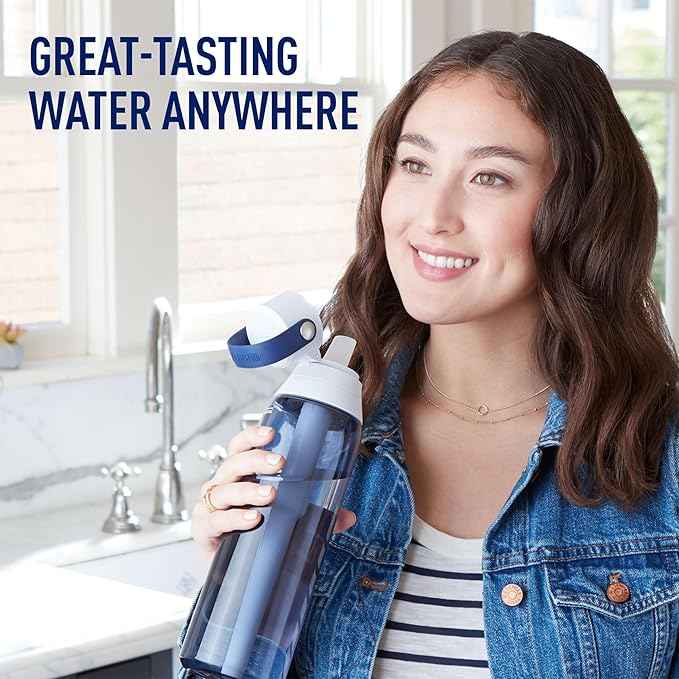 BRITA 36386 Premium Water Filter Bottles, 26oz, Night Sky (Pack of 6)