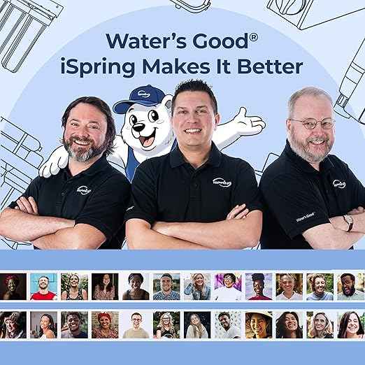 iSpring Whole House Water Filter System Ultimate PFAS Scale and Heavy Metals Protection Removes Up to 99% PFOA & PFOS with SGS-Tested Media, Jumbo Spin-Down Sediment Filter Model: WGB32B-PFKDS+WSP50J