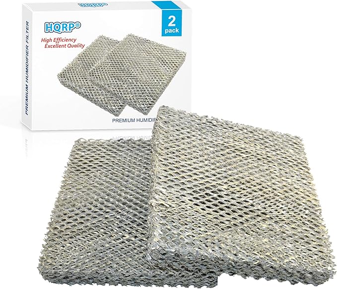 HQRP 2-pack Water Filter compatible with Carrier HUMCCSBP2212, HUMCCSBP2312, HUMCCSBP2412, HUMCASBP2312, HUMCASBP2412, HUMCASBP2414 Humidifiers, P110-1045 Replacement