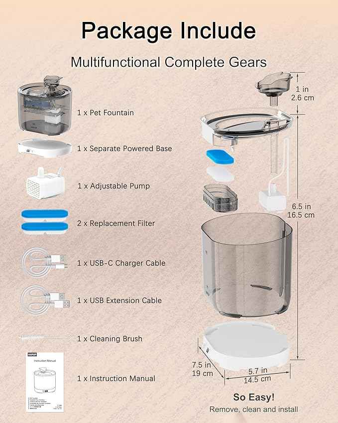 Battery Operated Cat Water Fountain Battery Operated Cat Fountain Cordless Pet Water Fountain for Cats Quiet Cat Fountains for Drinking with Sensor 73OZ by Charging Base Filters