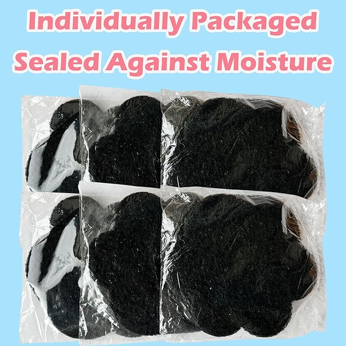 Stick-on Carbon Filters Compatible with Most Cat Litter Box, Activated Charcoal Filters Replacement to Absorb Odors and Litter Box Deodorizer for Keep Home Fresh (6 Pack)