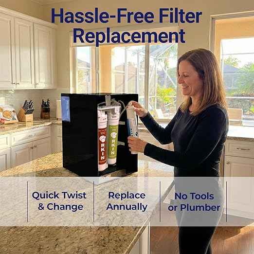 Zero Installation Purifier Water Filter - Onlipure Edition, Reverse Osmosis Countertop Water Filter, 0 TDS, Certified by IAPMO R&T, Patented 4 Stage Technology, Superior Taste, No Assembly Required