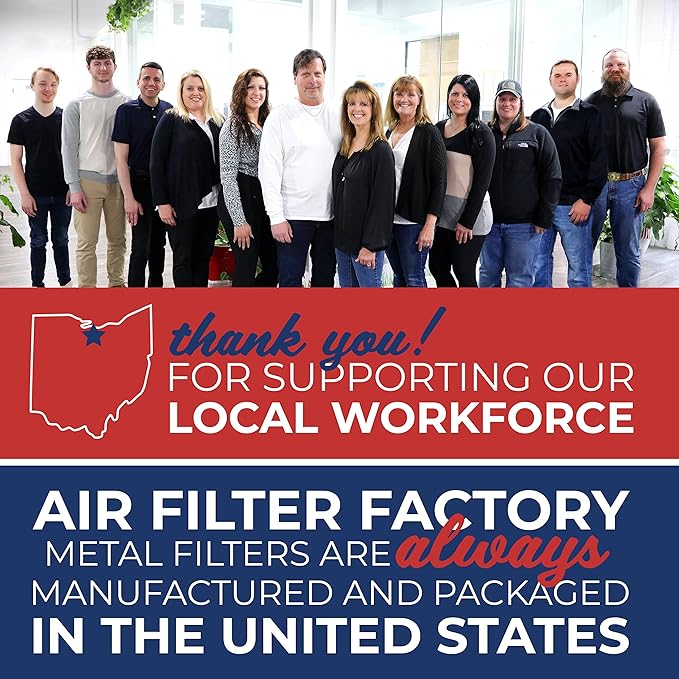 Air Filter Factory Replacement For Frigidaire FGMV174KFA Made In USA 12-Layer Microwave Oven Aluminum Mesh Grease 5.88 x 7.88 x 0.12 Inches Vent Filter 2-Pack