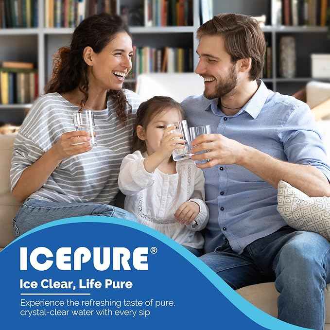 ICEPURE 4396701 Replacement for Kenmore 9915, 469915, Whirlpool EDR6D1, WF293, RWF2000A, LC200V, SGF-W10, L200V, RWF1021, Filter 6, WFL200, 4396702, EFF-6001A, Refrigerator Water Filter 3PACK