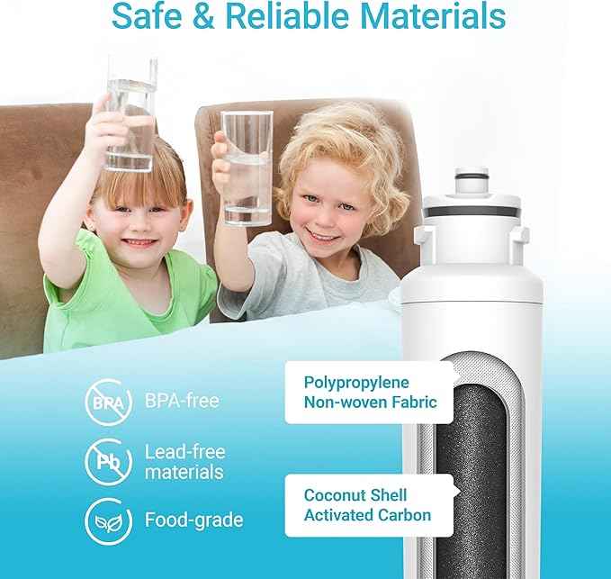 AQUACREST DW2042FR-09 Refrigerator Water Filter, Compatible with Daewoo DW2042FR, Kenmore 46-9130, DW2042FR-09, Aqua Crystal DW2042F-09 (Pack of 3)