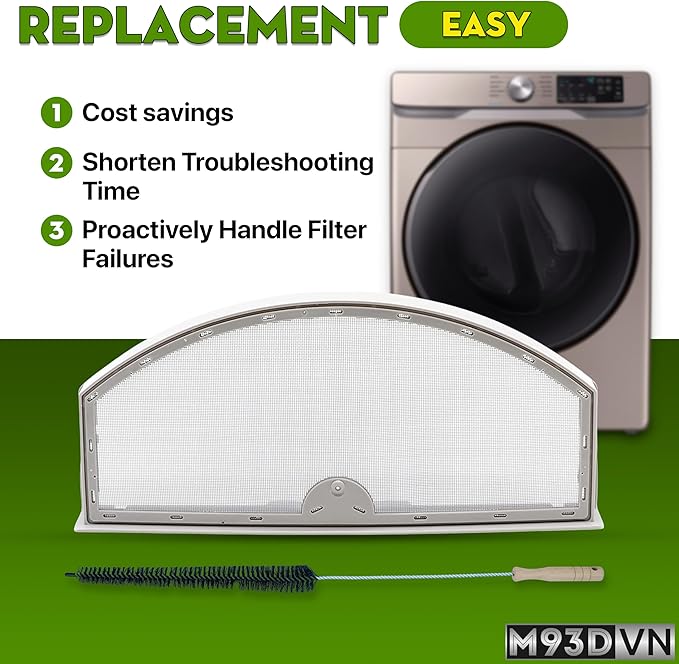 Lint Screen Filter Replacement for GE GTD45EASJ2WS, GTD45GASJ0WS, GTD45GASJ2WS, GTD65EBPL0DG, GTD45GASJ1WS Dryer For Hotpoint HTX21EASK0WW, HTX24EASK0WW, HTX24GASK0WW, HTX24GASK0WS, HTX24EASK0WS Dryer