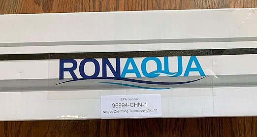 Ronaqua 55W Whole House UV Light Water Purifier, 12 GPM, 3/4'' MNPT Ports - Includes 2 Free Replacement Bulbs, Long-Lasting Performance, Ideal for Well & City Water