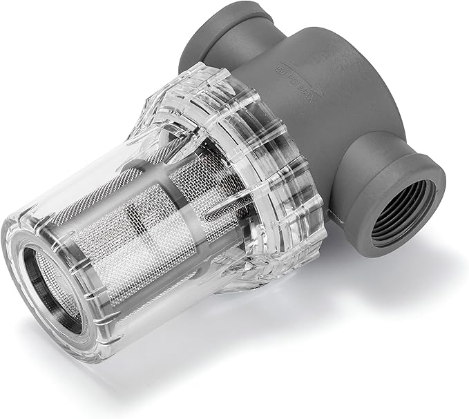 3/4'' Female NPT in-Line Strainer - Garden Hose Filter for High Pressure Washer, Sediment Filter with 30 Mesh Stainless Steel Screen (3/4'' 30 Mesh)