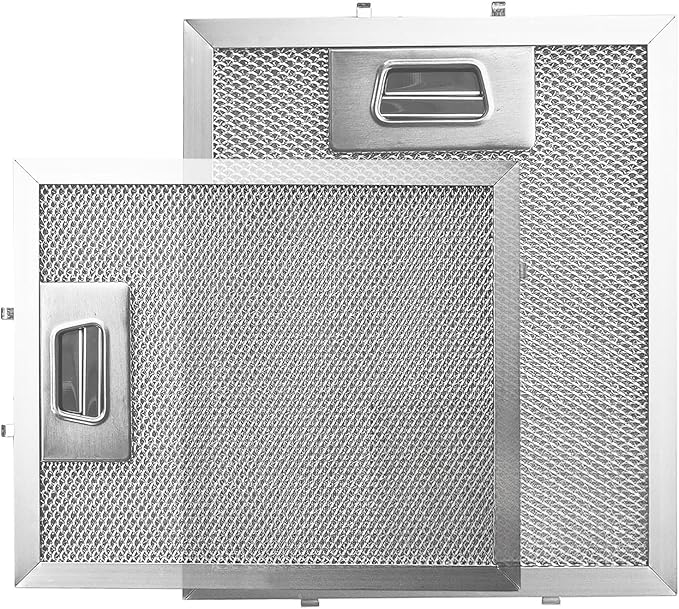 W10915369 Range Hood Filter 8.75 X 7.5 Inch Fit for Kitch-en Aid Whirlpo-ol Je-nn Air Exhaust Fan Filters 5-Layer Aluminum Grease Vent Filter Replacement PS11769929 W10727013 AP6037197 4455083 2pack