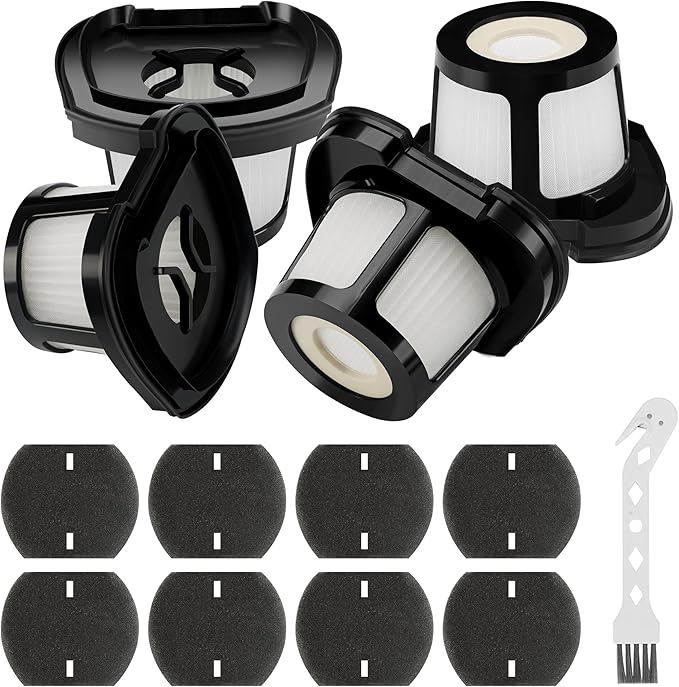 Improvedhand 2390A 2284W Vacuum Filter Replacement for Bi-ssell Pet Hair Eraser Filter Hand Vac 2390, 2389, 2284W Compare to Parts # 1614212 1614203 1614204, 4-Pack - AquaVibe