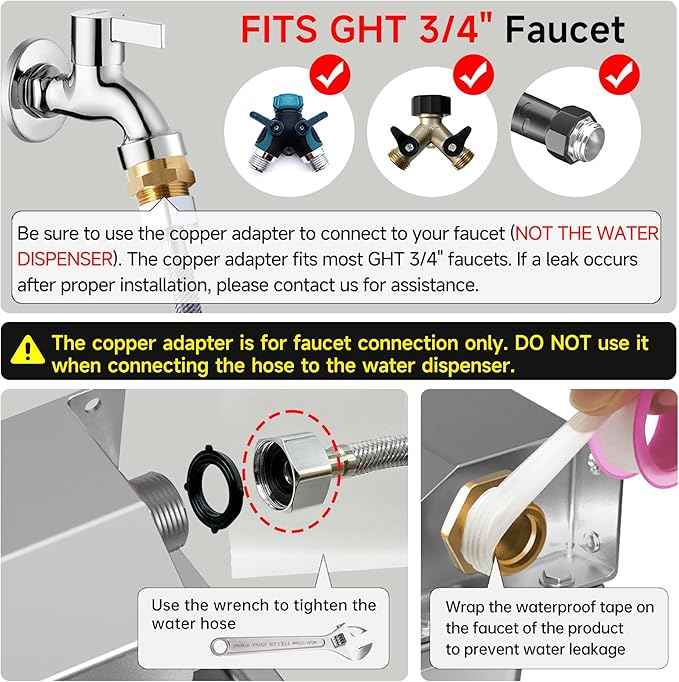 Automatic Water Dispenser for Dogs, 101oz Outdoor Dog Water Bowl, 304 Stainless Steel Water Feeder for Small to Large Pets, Large Livestock Waterer, Anti-Tipping, Water Auto-Fill, Easy to Clean