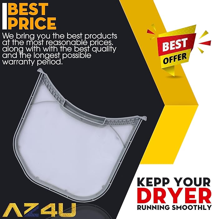 Dryer Lint Filter Screen Trap Replaces For LG DLE3400W DLE3500W DLE3170W DLE2701V DLE3050W DLE3180W DLE3360W DLE3400 DLE3075W DLE317DW DLE2601W DLE2601R DLE4970W DLE3600V DLE3300W DLEX3250R DLEX3370 - AquaVibe