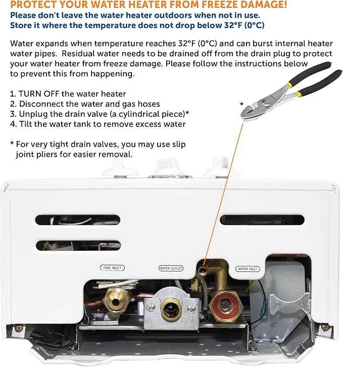 Flame King Portable Tankless Water Heater Propane Gas 10L 2.64 GPM at 68,000 BTU, Outdoor Instant Hot Water Shower for RV, Camping, Farm, Cabins