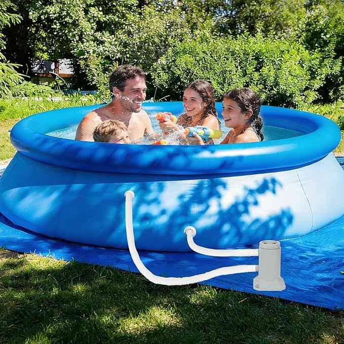 Above Ground Pool Filter Pump, Powerful Pool Filters System Above Ground Quickly and Cleanliness of Your Pool Water, Pool Pumps for Above Ground Pools (Unidirectional Interface: 530 GPH)