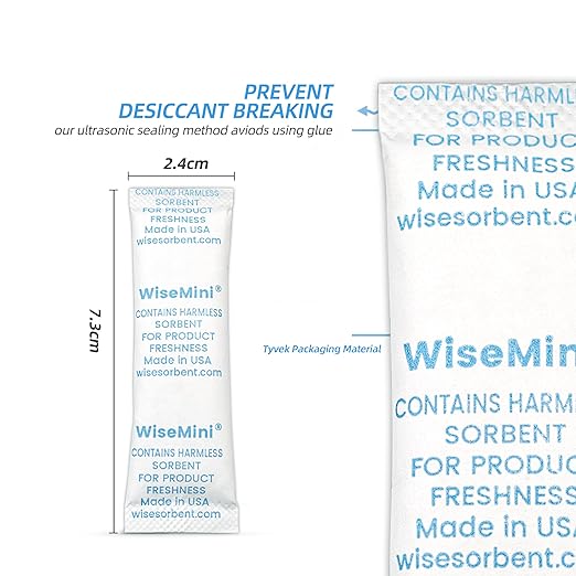 500pcs 5 Gram Food Safe Desiccant Packs, Premium Silica Gel Packets, Desiccant Moisture Absorbers for Storage