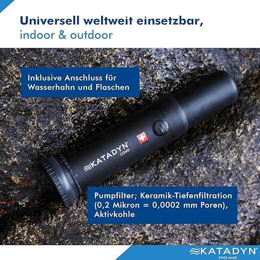 Katadyn Combi Water Filter, Black, Standard Size