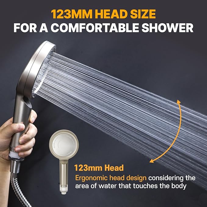 Premium Filter Shower Rooted in Korea’s Luxury Beauty Culture – Pure Carbon Filters for Softer Skin & Smoother Hair | Composite Filter l 6 Month Advanced Filtration Set (JNE300N-SET-6MO)