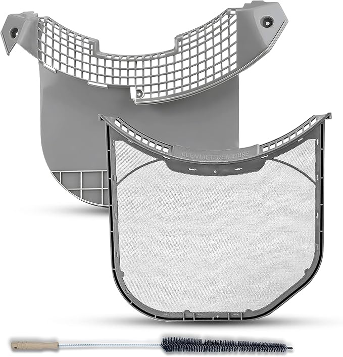 DLEX3250R DLE3300W DLE3600V DLE4970W DLE2601R DLE2601W DLE317DW DLE3075W DLE3400 DLE3360W Dryer Lint Filter Screen Trap For LG DLE3180W DLE3050W DLE2701V DLE3170W DLE3500W & Housing Guide Cover