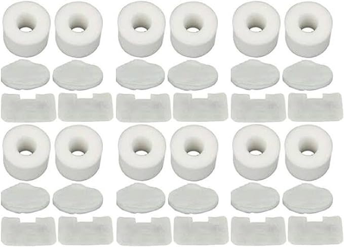 Nispira Filter Set Compatible With Shark NV42 Deluxe Upright Vacuum Cleaner Compared to Part #XFF36. Fits UV402 UV410, NV36, NV36A, NV42, NV44, NV46, NV46C, 12 Sets - AquaVibe