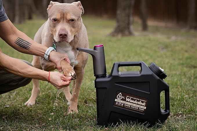 Portable 3 Gallon Water Tank with USB Rechargeable Water Pump Faucet, Food Grade Materials, Great for Camping, Overlanding, Sports, Emergencies, Sports, and More