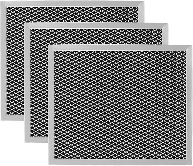 97007696 Replacement Filter For B-Roan - 10.5 X 8.75 Range Hood Filter Compatible with Stove Vent Fan With Aluminum Mesh Charcoal Combo By Funmit- Replaces 6105c 97007697-3 Pack - AquaVibe