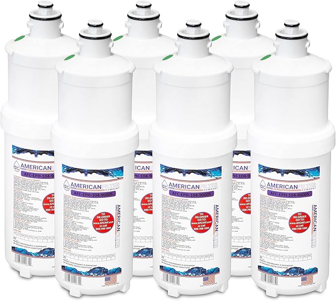 American Filter Company®, water Filters, Model # AFC-EPH-104-9000S, Compatible with 3M(R) Cuno(R) CFS9112-S Filters 6-Filters