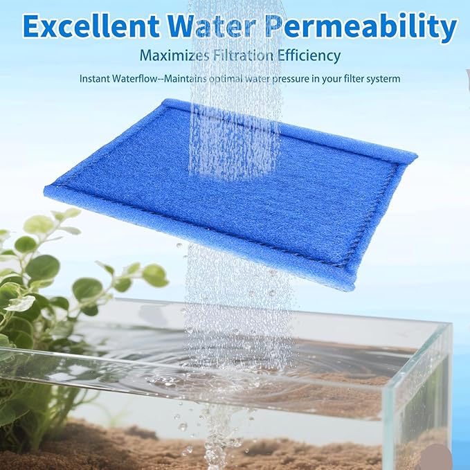 6 Pack Aquarium Filter Cartridges Replacement Filter Pad Compatible with Rite-Size C – Fits Marineland Penguin PRO 275/375 & Penguin 200/350 Power Filters