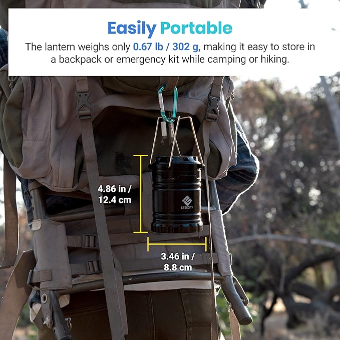 Etekcity 2 Pack LED Camping Lantern Flashlights and Potable Aqua 2 Pack 50 Count Water Purification Tablets for Camping and Emergency Preparedness