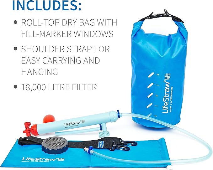 LifeStraw Mission High-Volume Gravity-Fed Water Purifier, 12 L (LSM12)