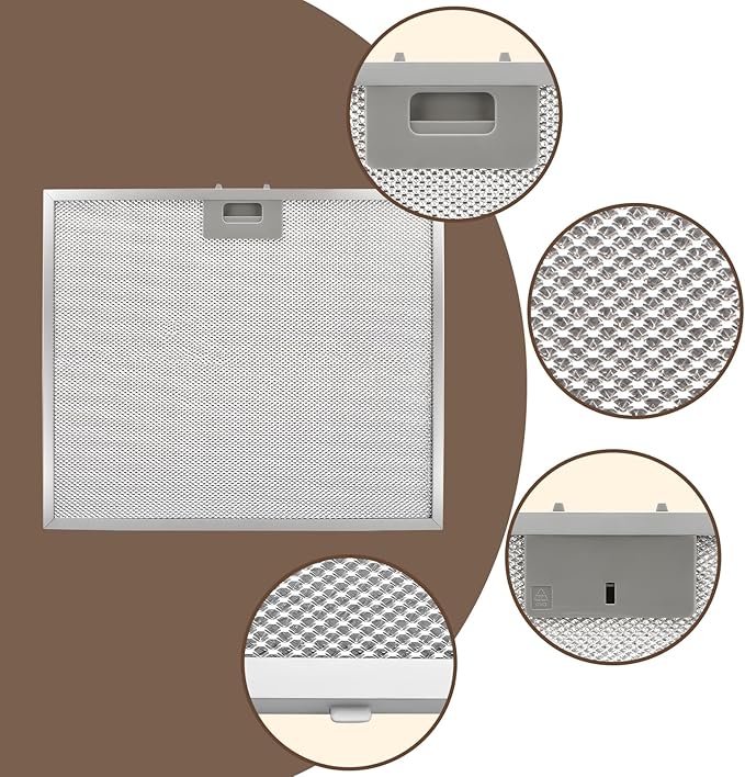 2 PCS WB02X27203 Range Hood Grease Filter Compatible with GE Range Hood JVX5360DJ1BB JVX5360DJ1WW JVX5360SJ1SS JVX5365SJ1SS JVX5365SJ2SS - AquaVibe