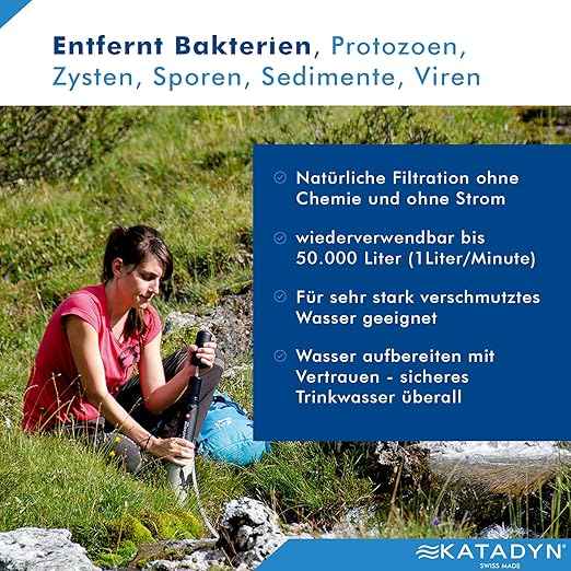 Katadyn Combi Water Filter, Black, Standard Size