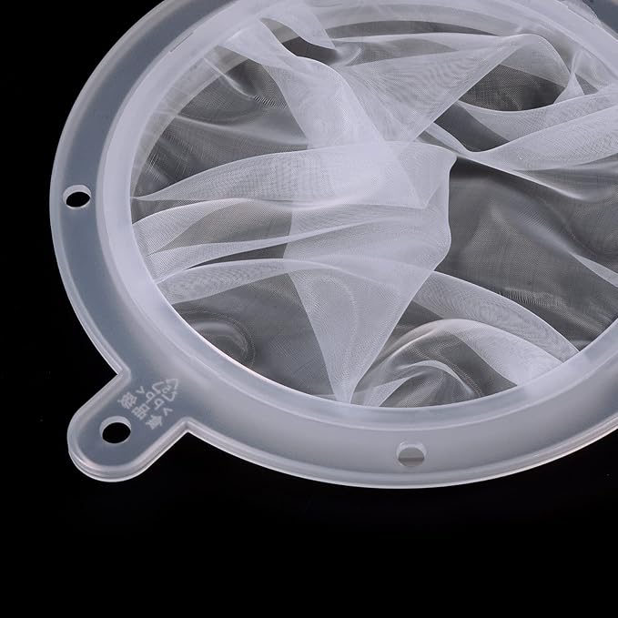 PATIKIL 6.1" O.D. Food Filter Strainer, 120 Mesh Kitchen Mesh Filters Strainers Fine Mesh Sieve for Juice, Coffee, Soy Milk Filtration, White