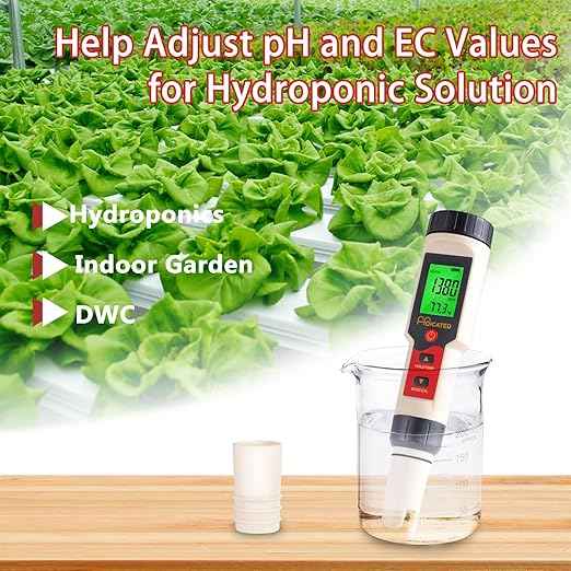 Digital Salinity and pH Tester for Saltwater Pool, HOICATED 5 in 1 pH Salt TDS EC Temp Meter for Swimming Pool Water, Accurate Salt Tester for Saltwater Aquariums, PPM and EC Meter for Hydroponics