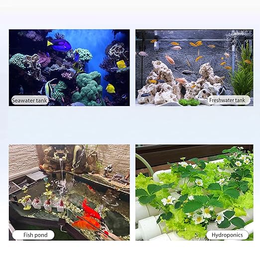7-in-1 Smart Water Quality Monitor, pH TDS EC ORP Temperature Salinity Meter for Freshwater & Saltwater Aquariums, Hydroponics-Split Version