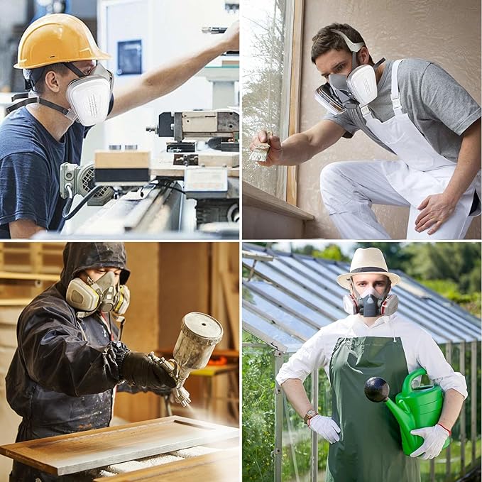 80 PCS 5N11 Respirator Filter Cartridges for 6200, 6502, 7502, 6800, and FF402 Series Mask Filters,Use for Against Dust&Torch Cutting
