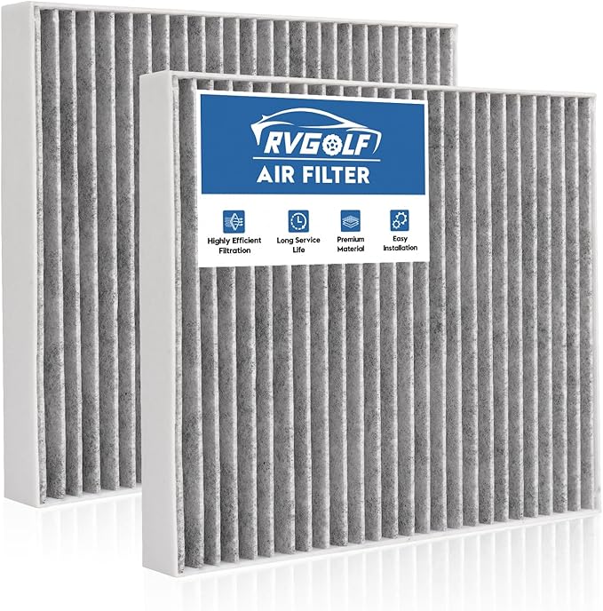 2-Pcs Cabin Air Filter for 2011-19 Explorer, 2009-19 Flex, 2009-19 Taurus, 2010-16 MKS, 2010-19 MKT Car Replacement for CF11176 AE9Z-19N619-A Essential Automotive Accessories