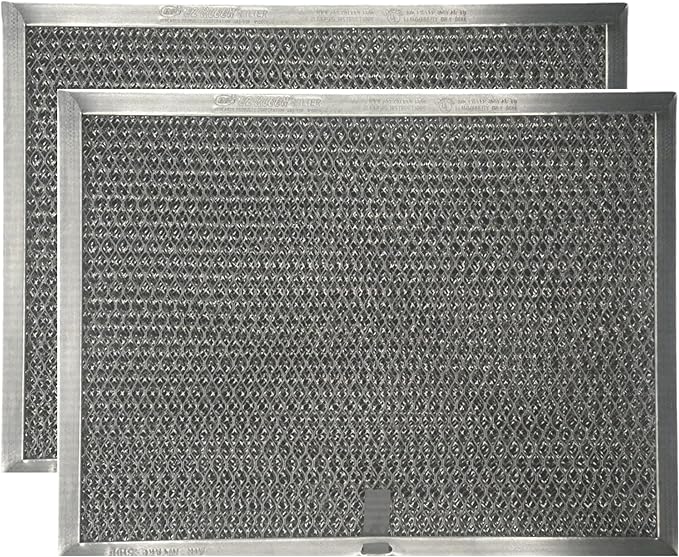 Range Hood Filter Replacement - Compatible with Br-oan 8.5 x 11.25 x 3/8 Inches Aluminum Charcoal Combo Filters (2-Pack)