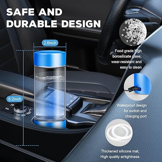 Hydrogen Water Bottle Generator with 4th Generation SPE/PEM Technology, Portable Hydrogen Water Ionizer Machine, Birthday,Xmas Gift for Husband,Wife,Lovers,Friends,Travel