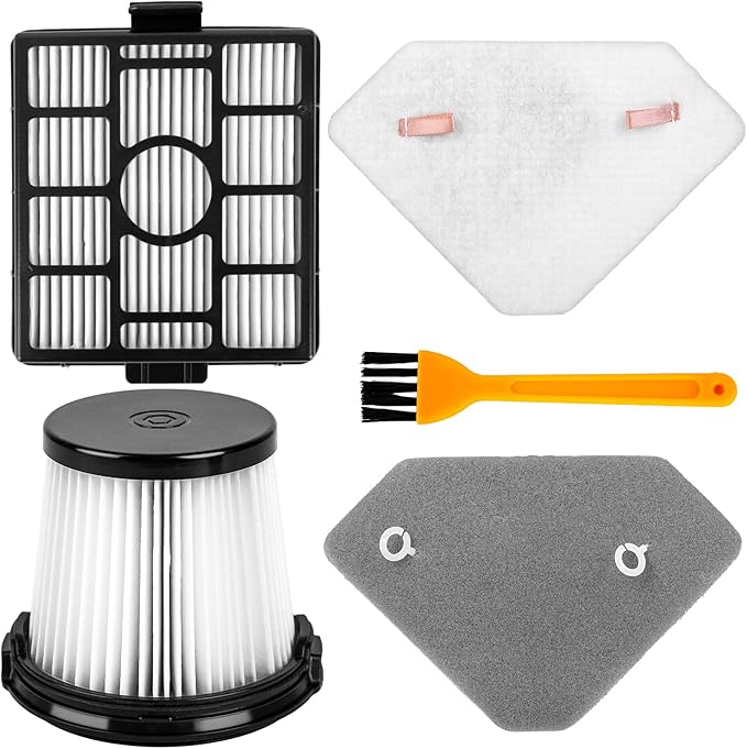 Replacement HEPA Filter for Shark BU3523 BU3521 BU3120 Cordless Stick Vacuum,Washable&Reusable Pre-Motor,Foam,and Auto-Empty System Filters-Compatible,Clean&Empty Cordless Vacuum Cleaner (4 Pack) - AquaVibe