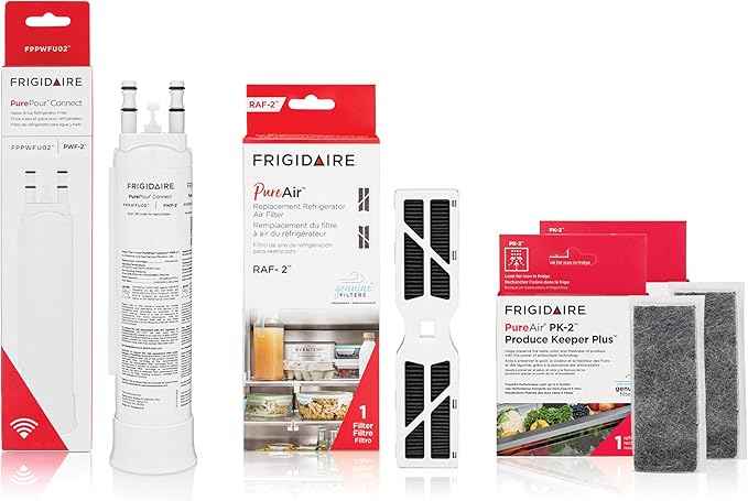 Frigidaire PurePour® PWF-2™ FPPWFU02 + PureAir® RAF-2™ FRGPAAF2 + PureAir® PK-2™ FRPAPK2RF Water & Air Filter Combo