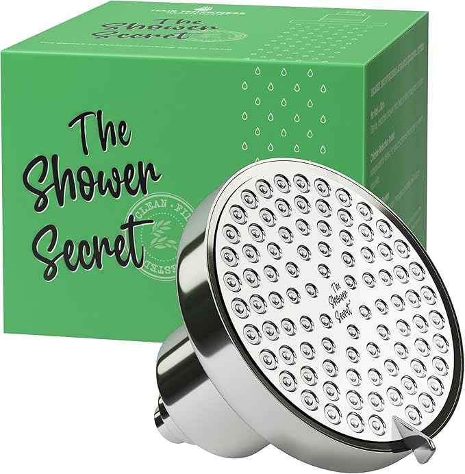 Lab Tested Filtered Shower Head for Improved Hair & Skin. Great for Dry Itchy Skin, Dandruff, Eczema. Multi Stage Calcium Sulfite Filter. 7 Spray Spa Setting. Chlorine Reducing Filter for Hard Water