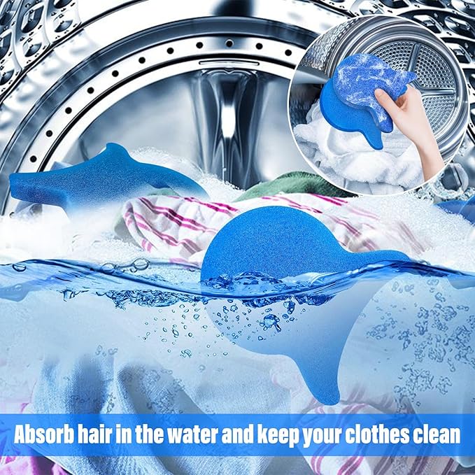 6PCS Reusable Pet Hair Remover for Laundry - Washing Machine Lint Catcher & Dryer Balls, Effectively Removes Dog Cat Hair Fur from Clothing Bedding, Dander Lint Remover Tool,Pet Hair Catcher - AquaVibe